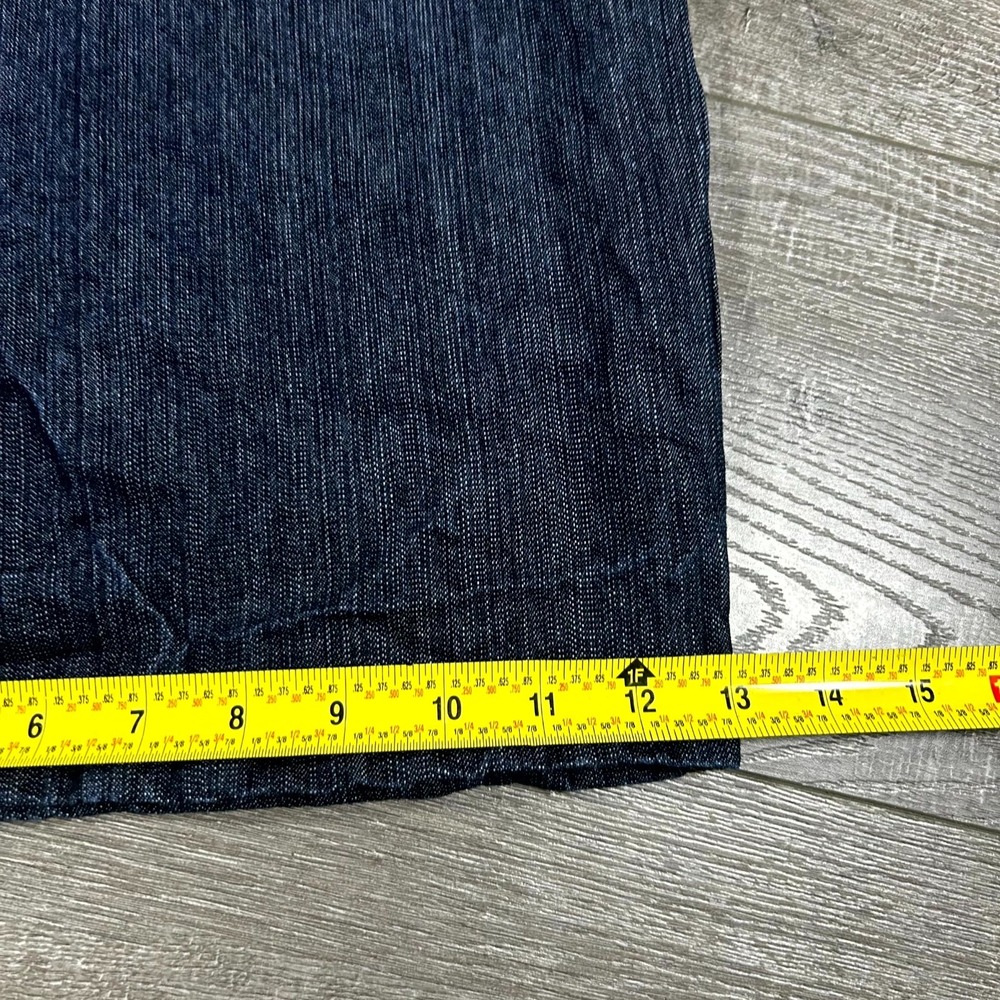 VTG Y2K Sean John Bermuda Shorts Men's 40 Blue Denim Oversized Baggy Hip Hop - Picture 6 of 9